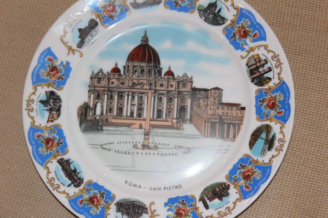 A Roma-San Pietro Ceramic Plate - 3