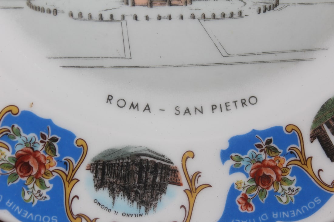 A Roma-San Pietro Ceramic Plate - 5