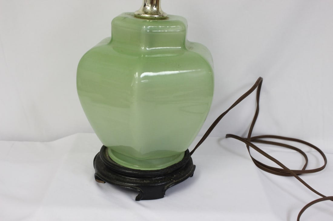 A Green Glass Lamp - 2