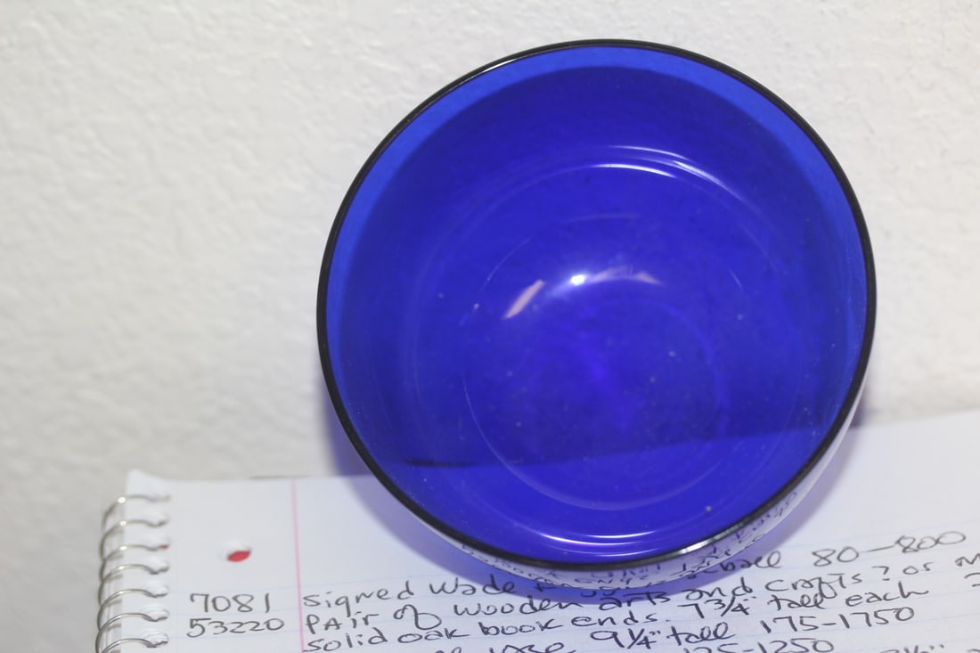 Vintage Cobalt Blue Bowl - 2