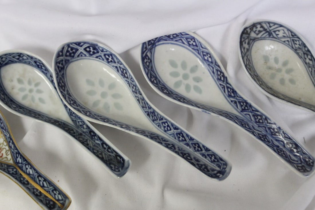 Lot of 7 Soup Spoons - 2
