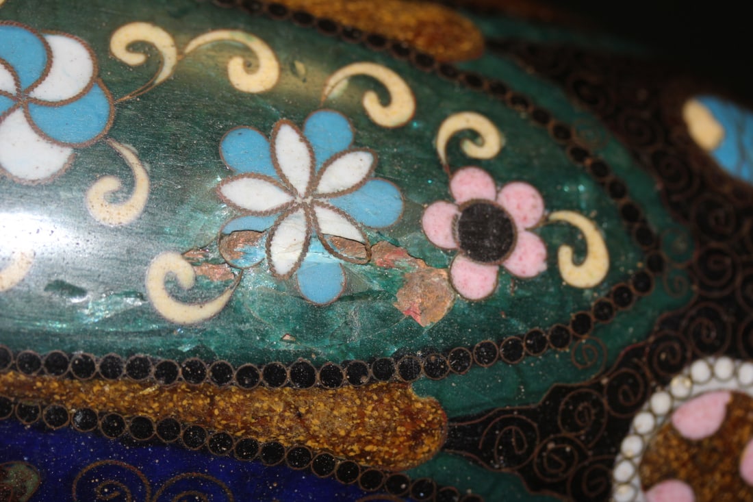 Antique Japanese Cloisonne Vase - 2