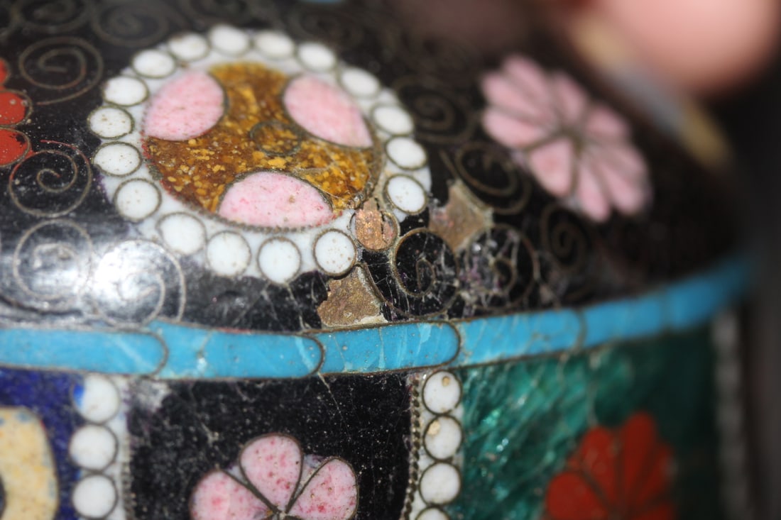 Antique Japanese Cloisonne Vase - 3