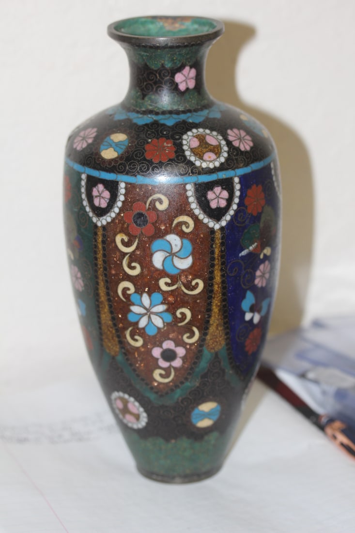 Antique Japanese Cloisonne Vase - 5