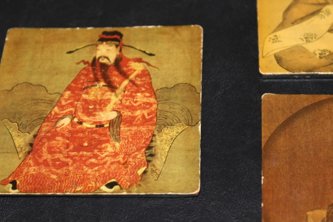 Lot Of 7 Altman Coasters - Oriental Scene - 5
