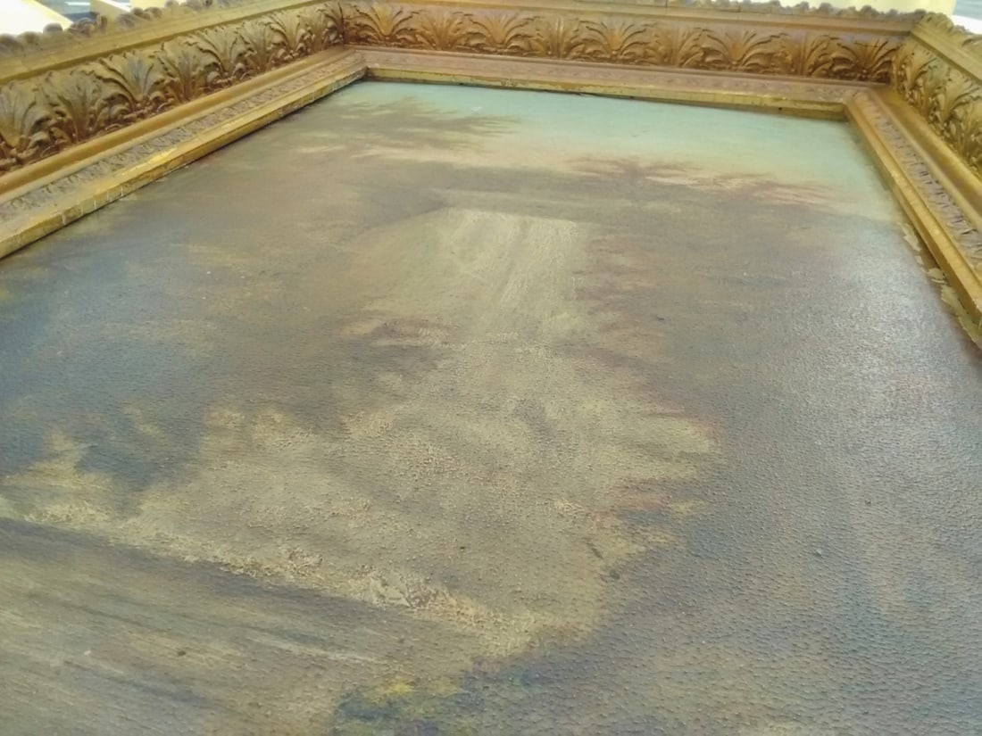 An Oil On Board 19th Century Waterfall - Unsigned - 9