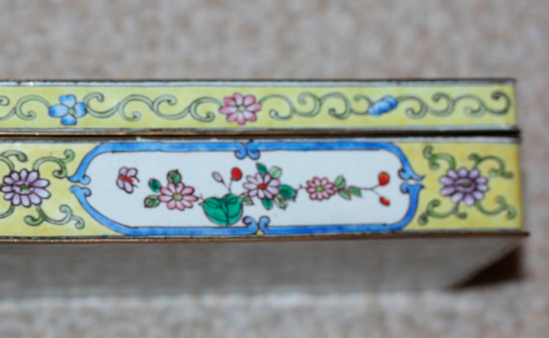 Antique / Vintage Chinese Enamel Box - 2