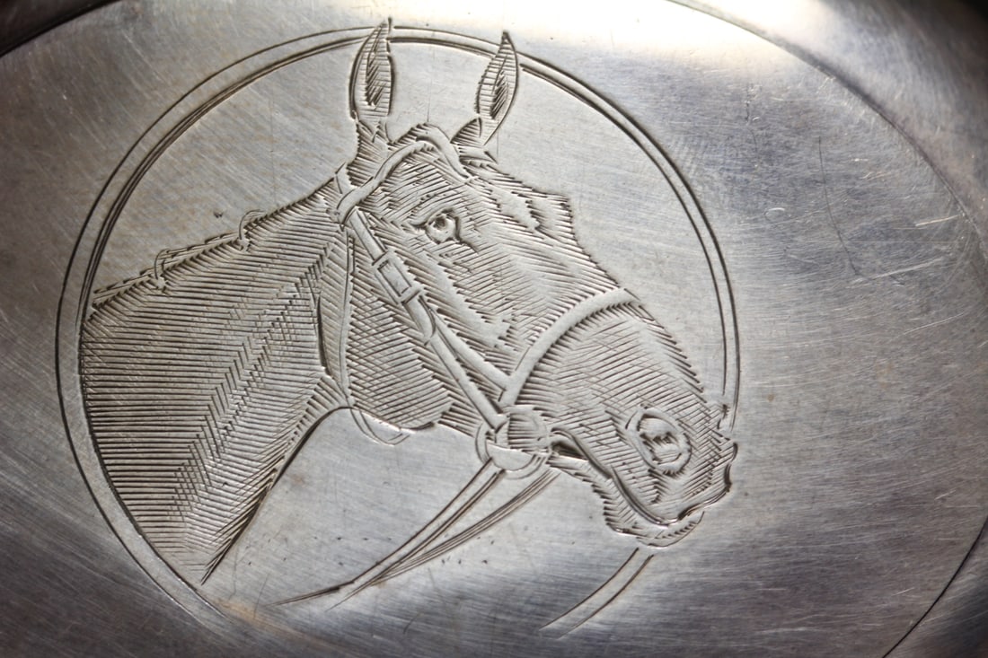 English Sterling Hallmark Horse Snuff Box - 10