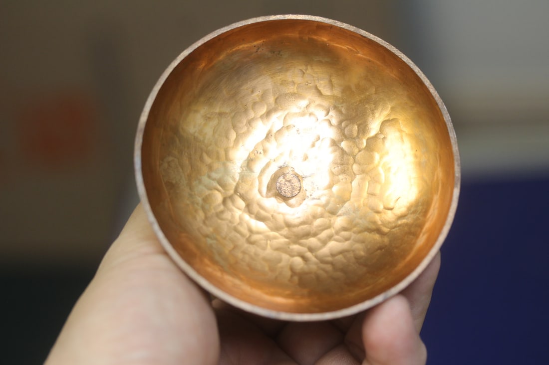 Arts and Crafts Era Copper Holder - 4