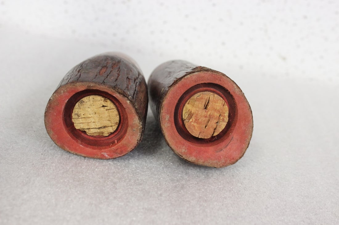 Pair of Wooden Salt and Pepper Shakers - 4