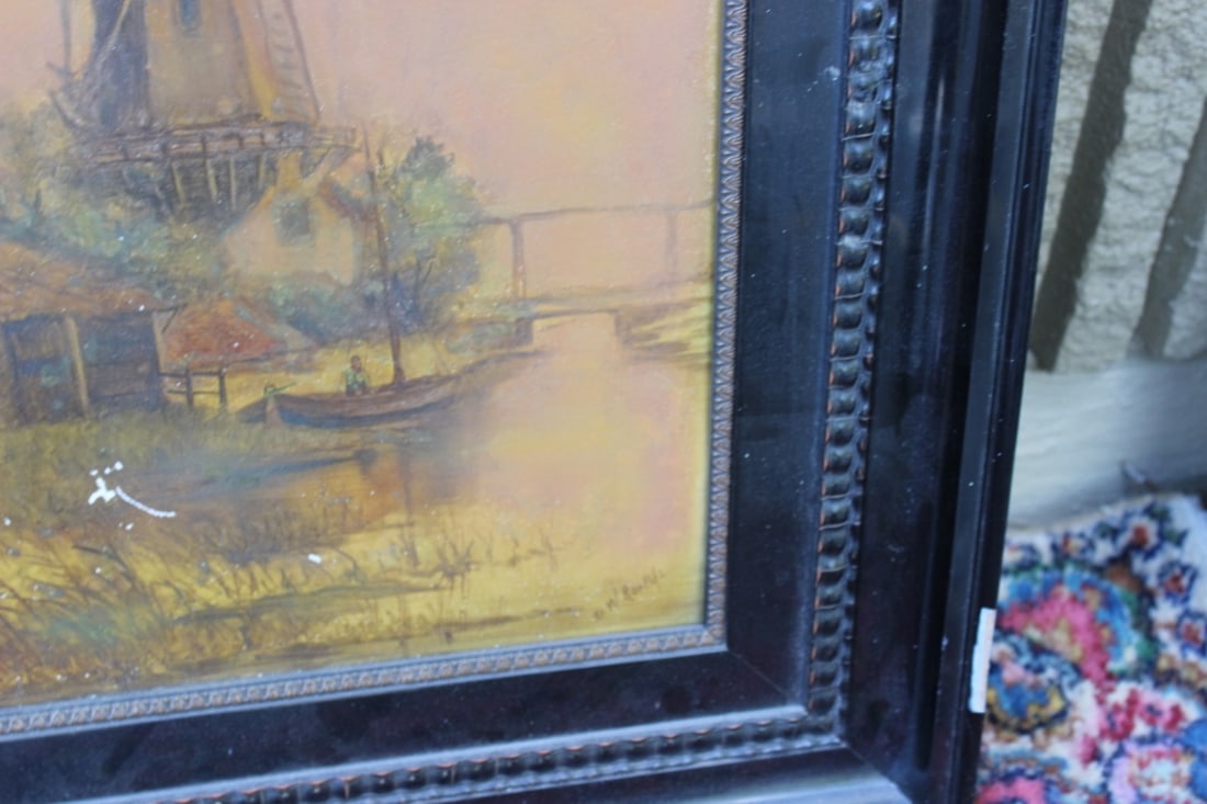 A Painting on Porcelain - Signed: Roepofs - 7