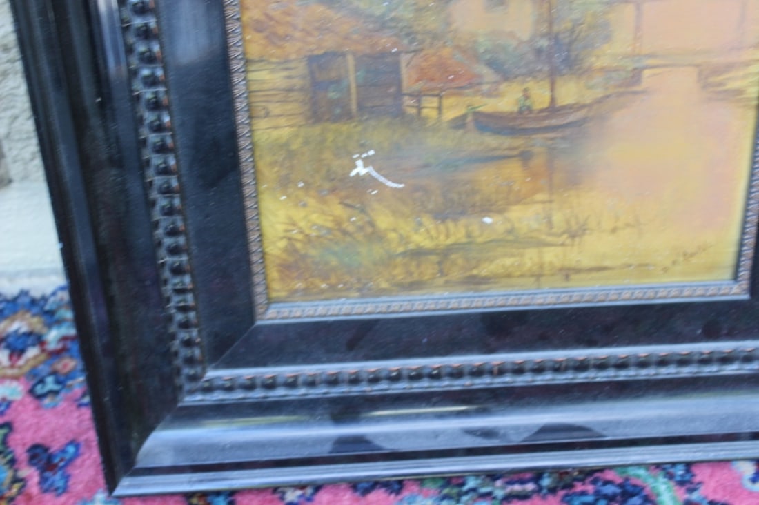 A Painting on Porcelain - Signed: Roepofs - 8