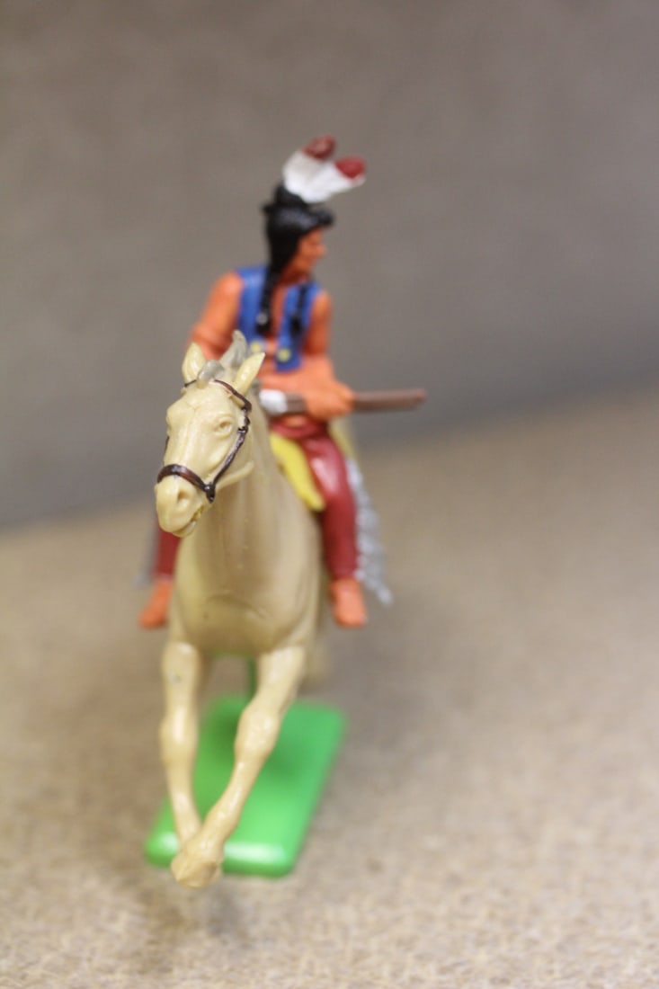 Plastic Indian on Metal Stand - 2