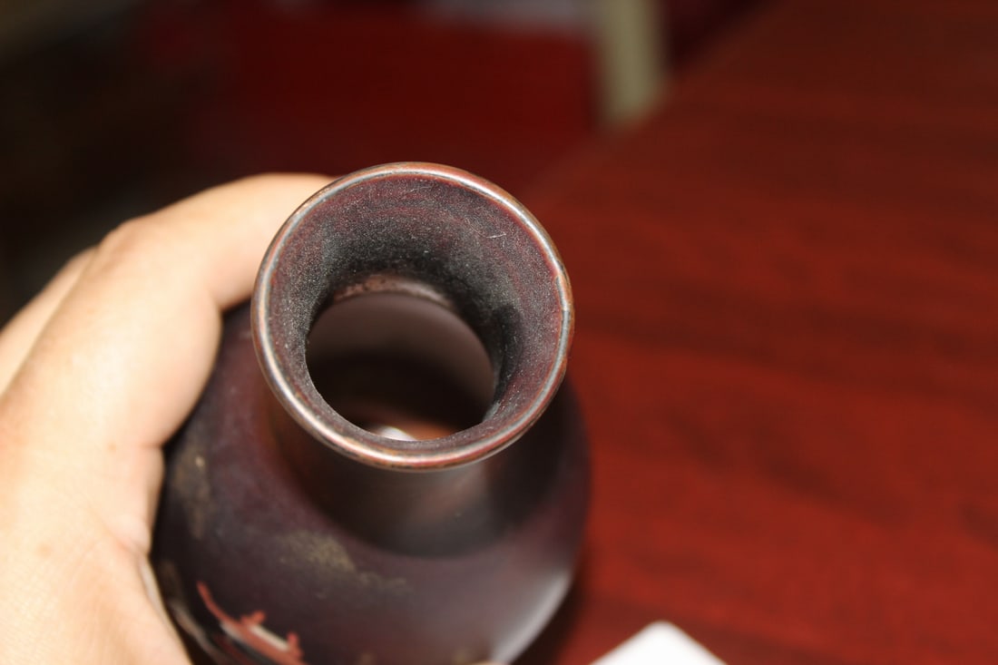A Japanese Lacquer Hand Painted Vase - 2