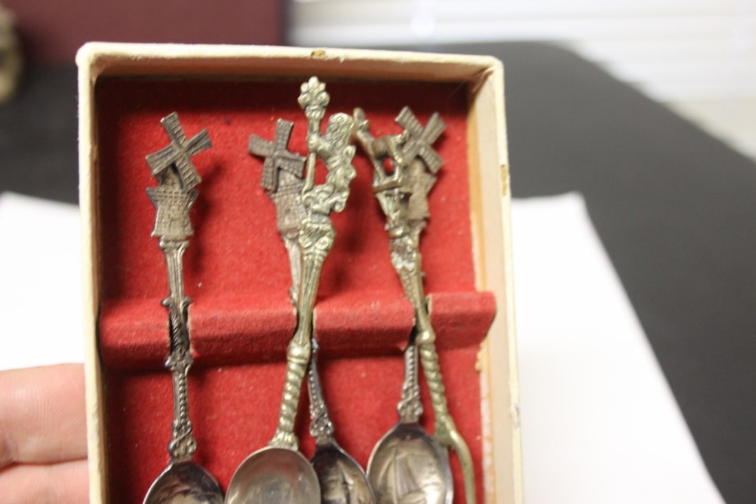 Lot of Six Metal Souvenir Spoons - 2
