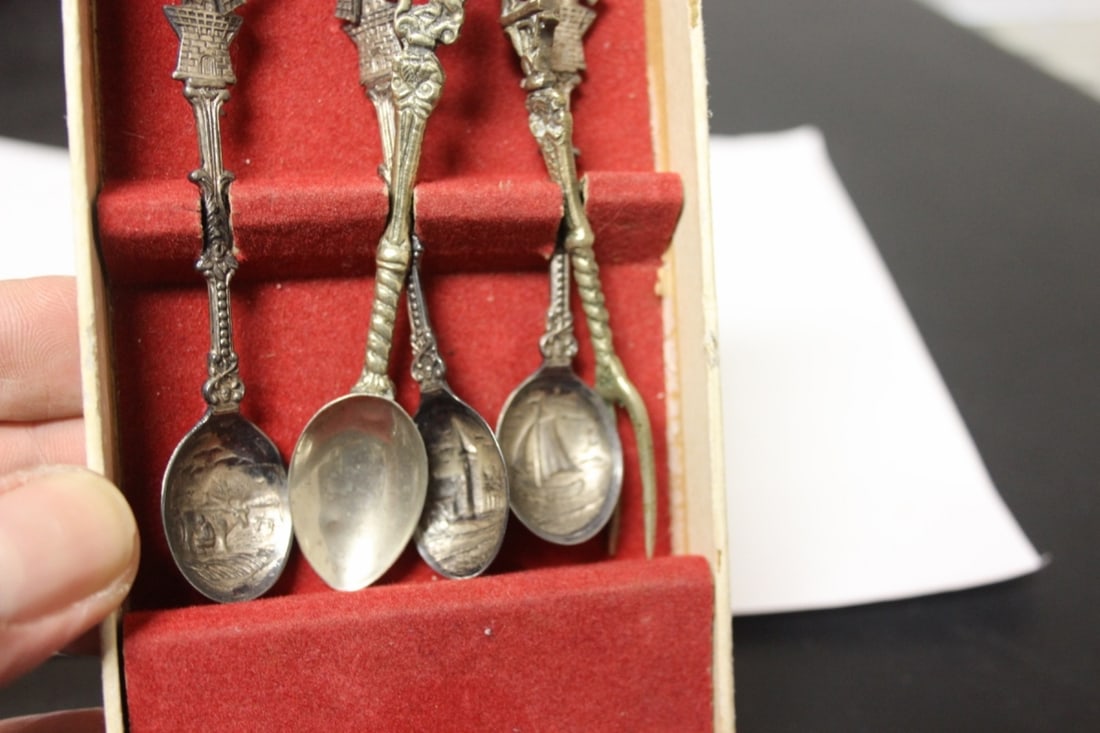 Lot of Six Metal Souvenir Spoons - 3