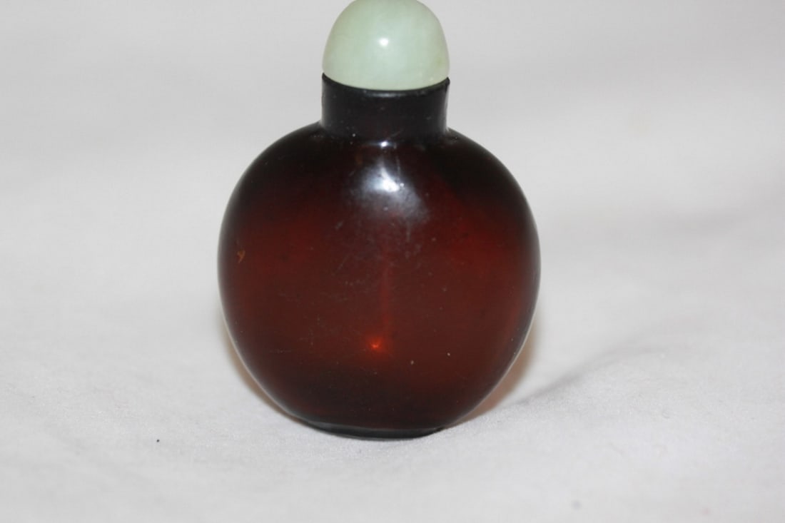 Antique Chinese Peking Glass Snuff Bottle - 3