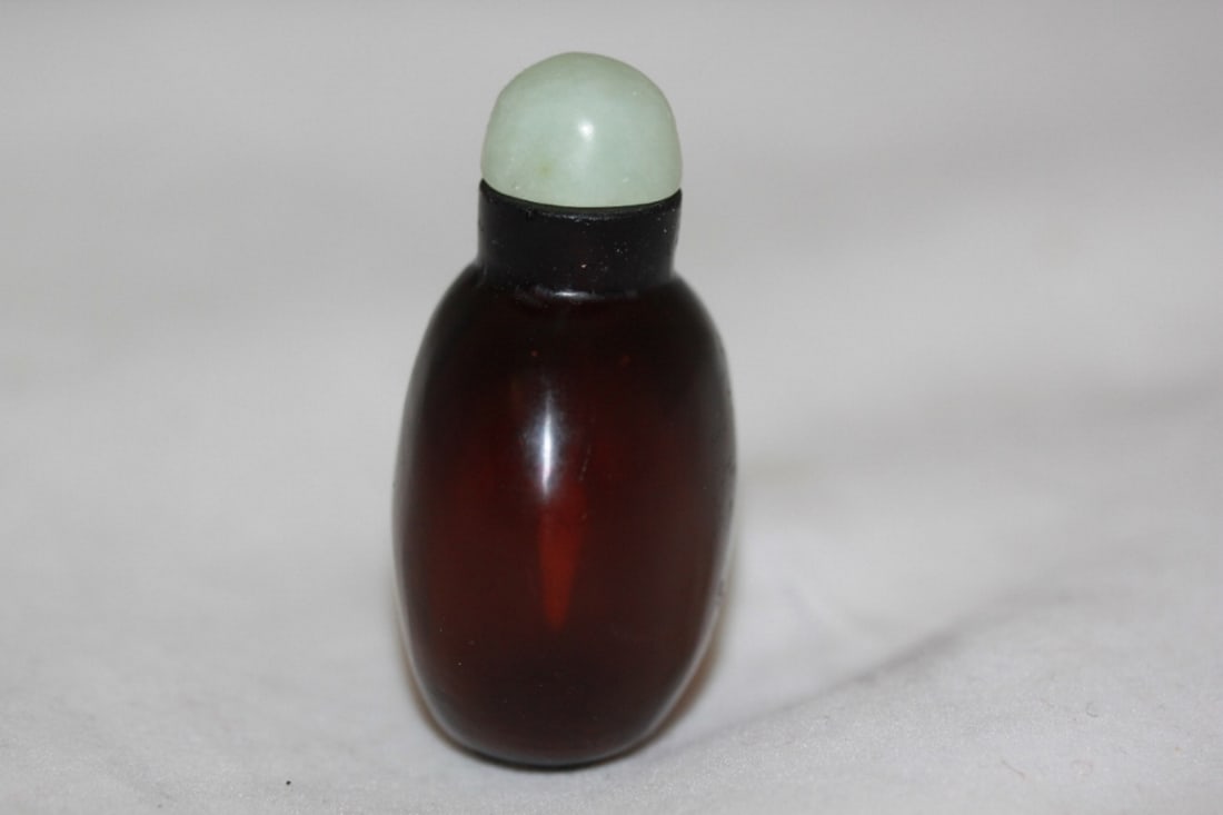 Antique Chinese Peking Glass Snuff Bottle - 4