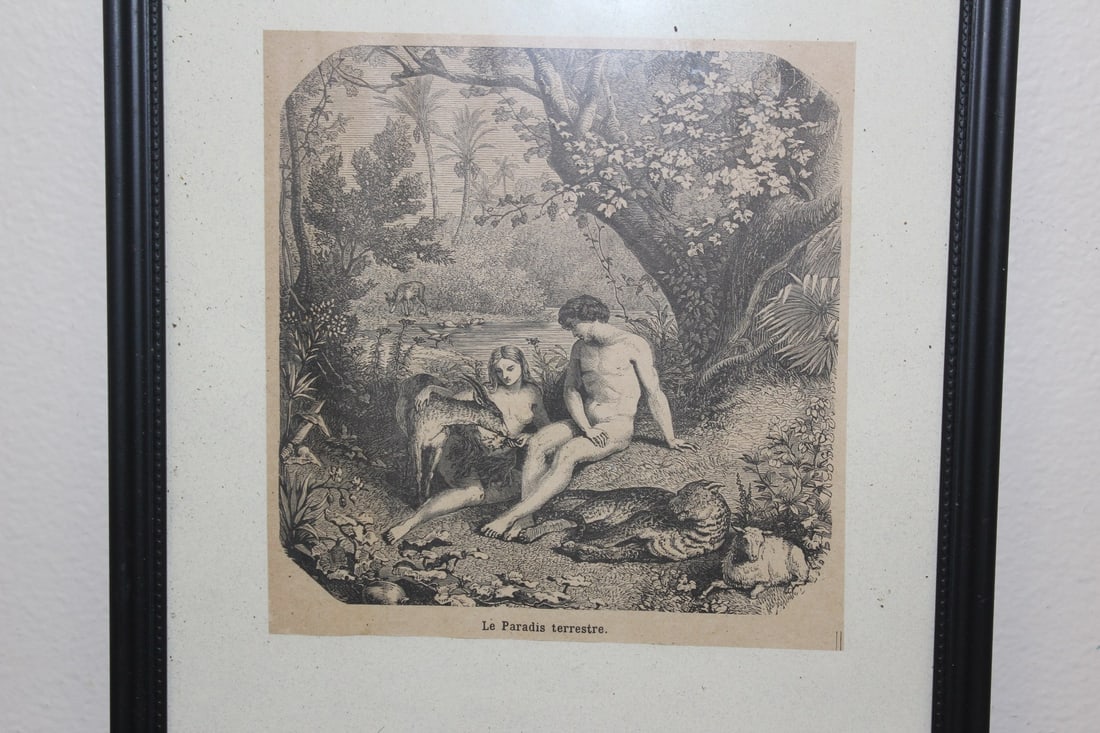 A Framed Print or Engraving - 2