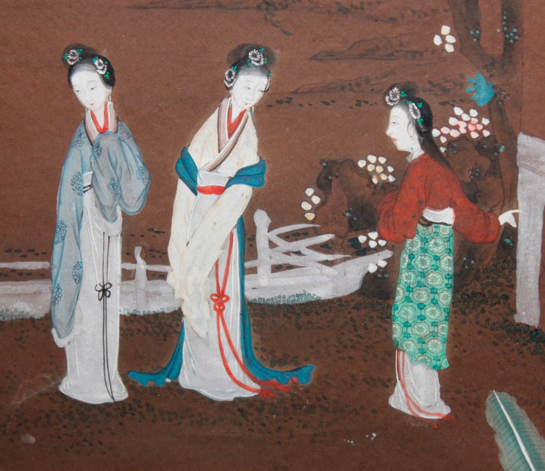 Antique Chinese Pastel Painting - 2