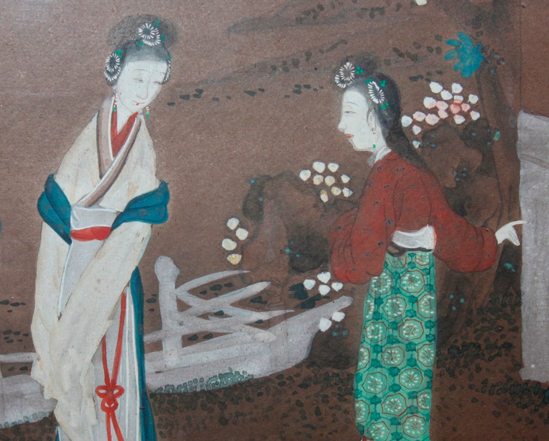 Antique Chinese Pastel Painting - 3