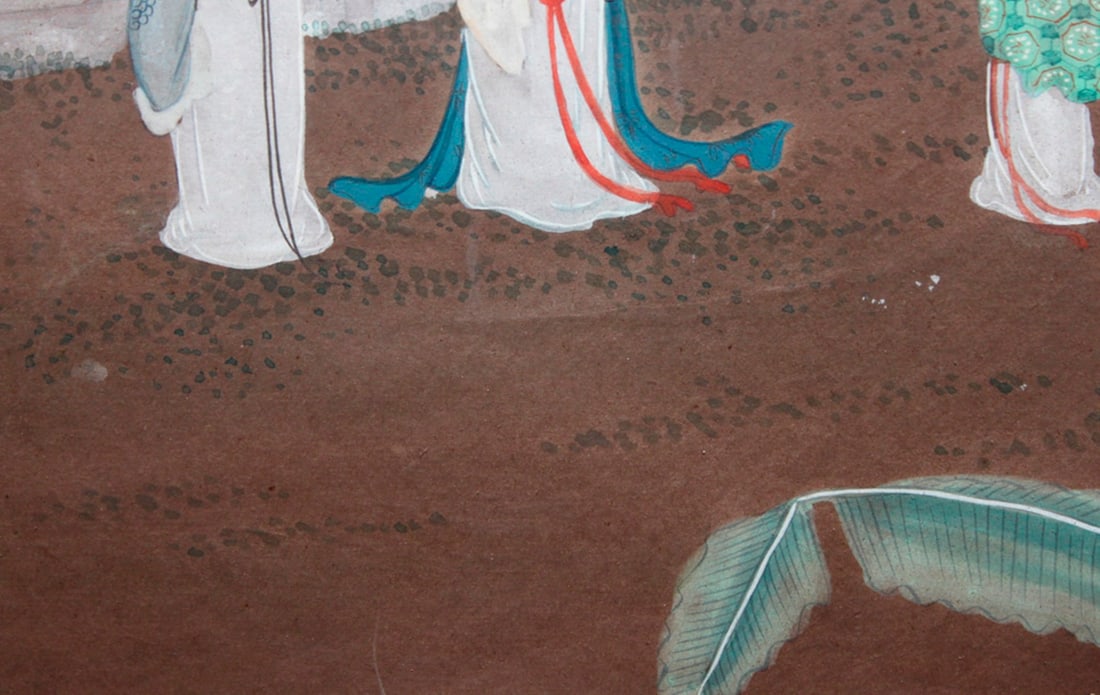Antique Chinese Pastel Painting - 5