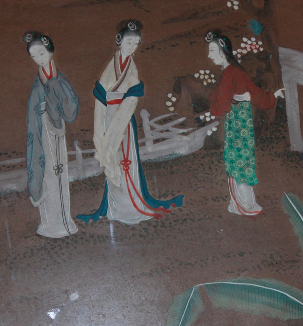 Antique Chinese Pastel Painting - 7