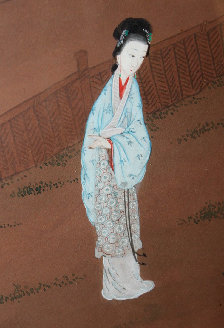 Antique Chinese Pastel Painting - 2