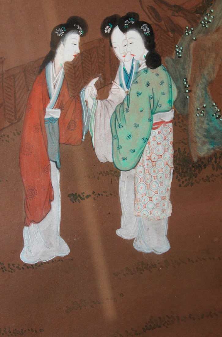 Antique Chinese Pastel Painting - 3