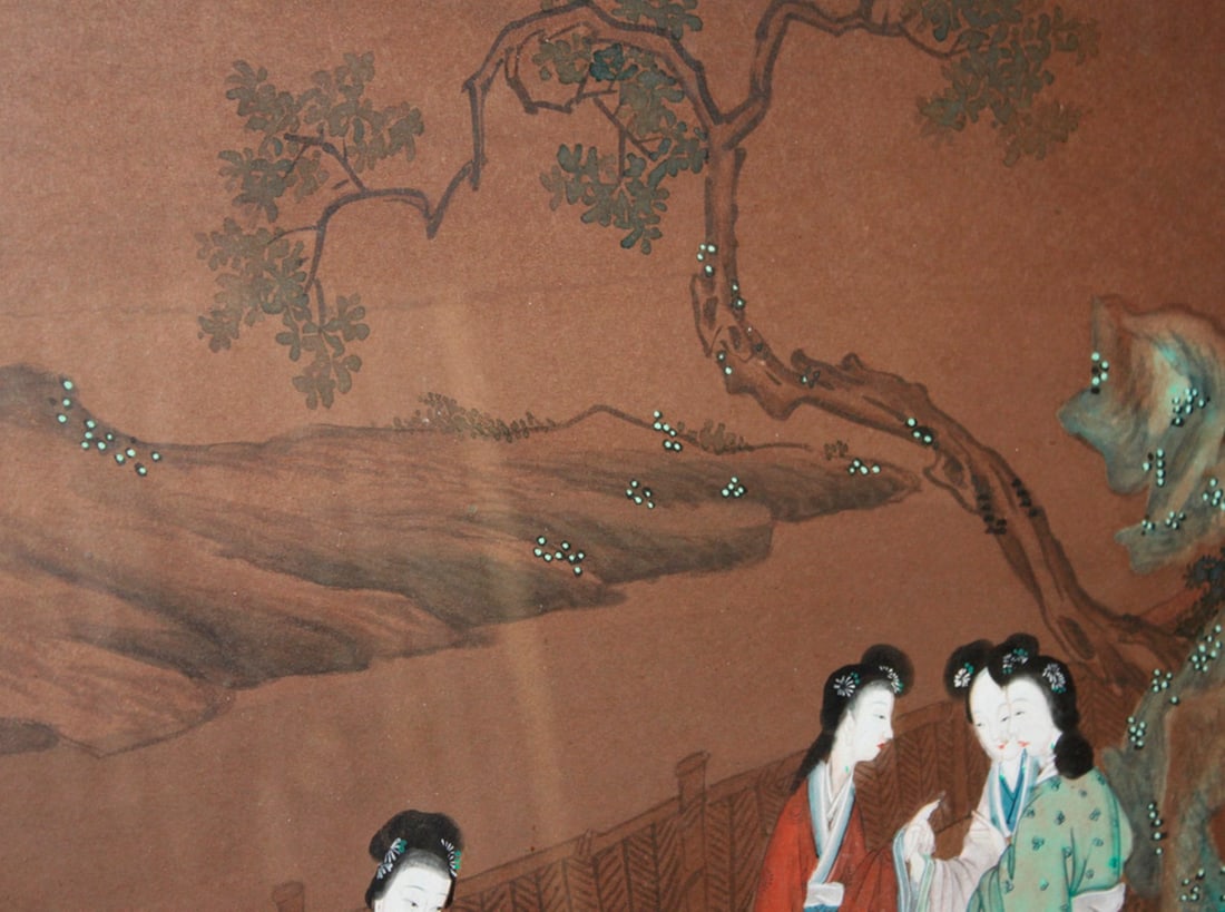 Antique Chinese Pastel Painting - 4