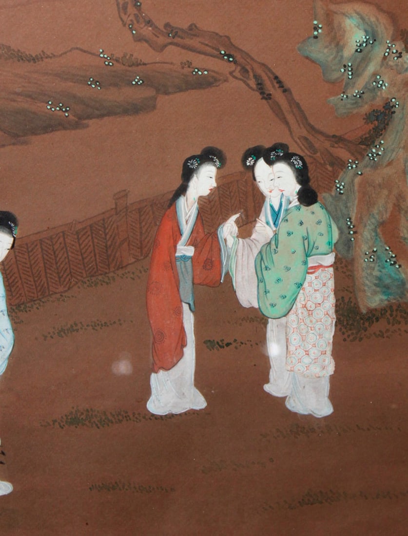 Antique Chinese Pastel Painting - 8