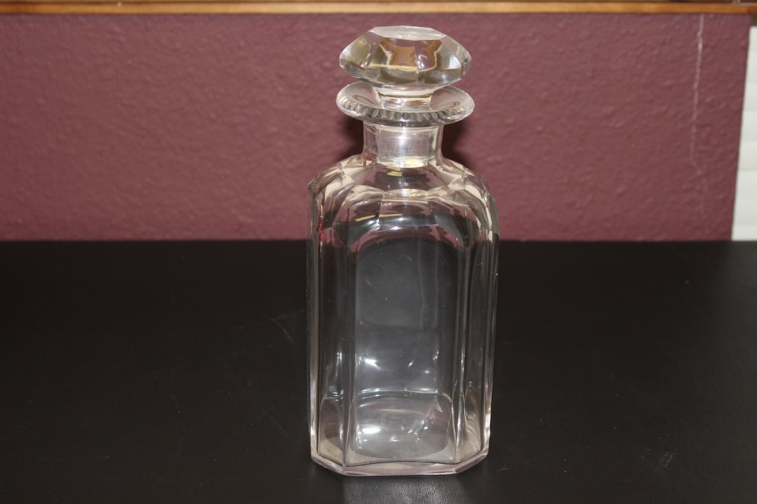 A Decanter - Clear, Facet Cut - 2