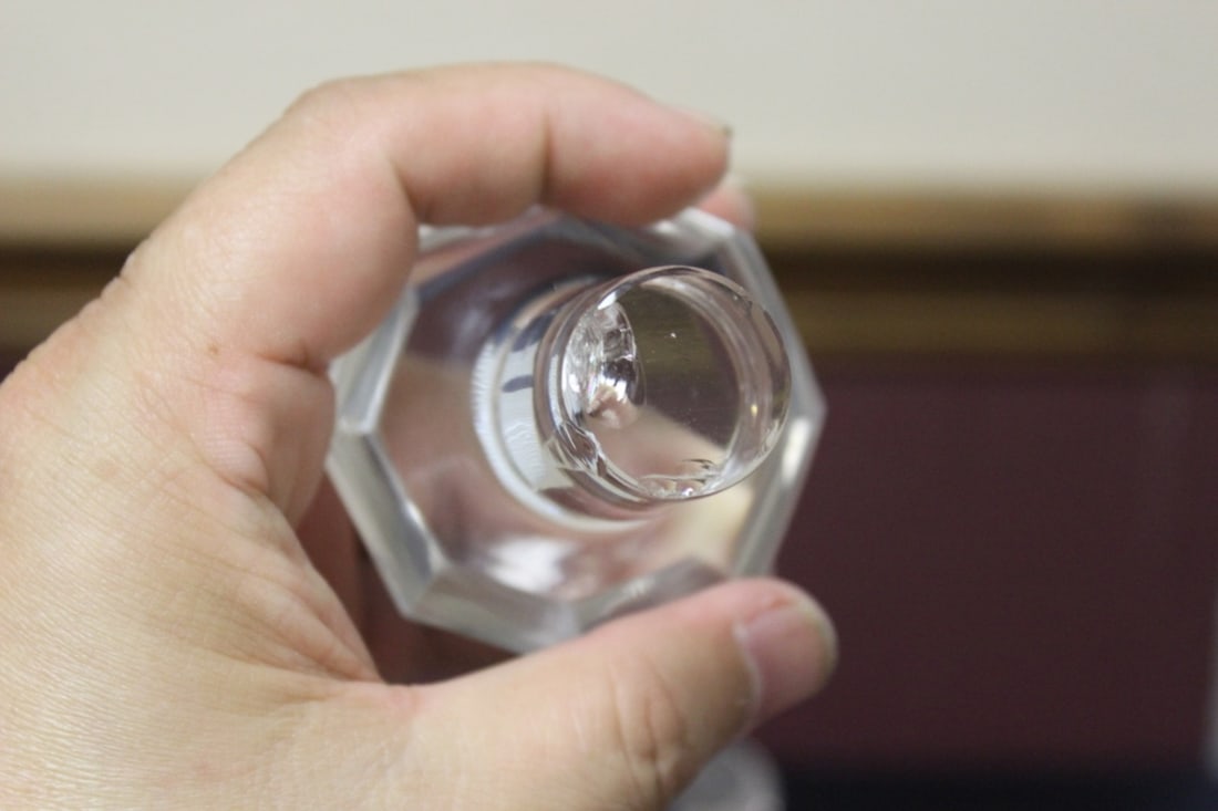 A Decanter - Clear, Facet Cut - 8