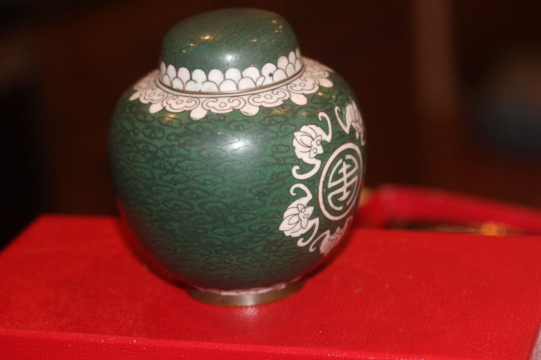 Antique Chinese Cloisonne Jar - 2