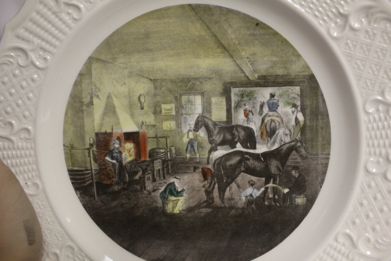 A Currie and Ives Ceramic Plate - 2