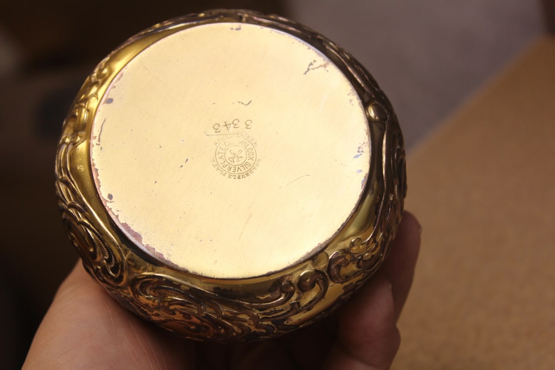 Wilcox Silverplated Perfume Bottle - 6