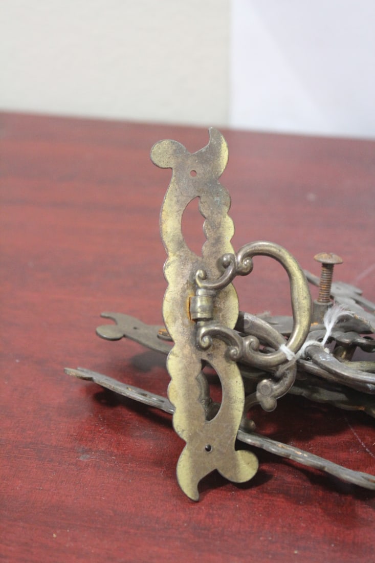 Set of Six Antique Drawer Pulls: as shown