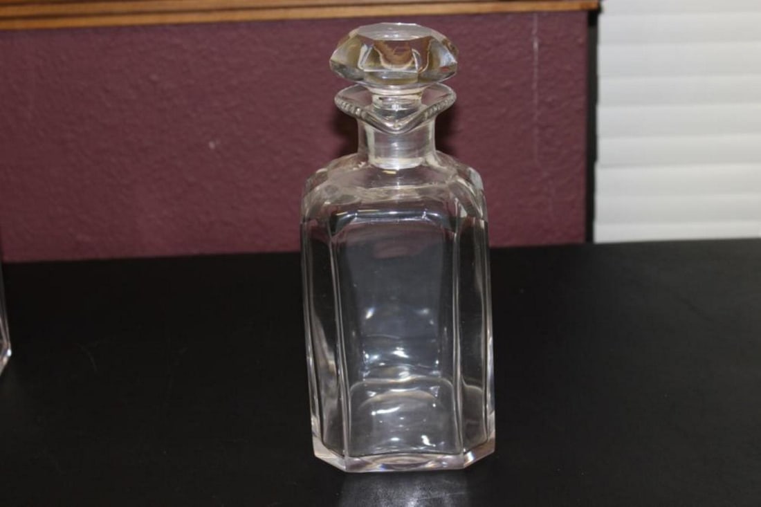 A Decanter - Clear, Facet Cut - 2