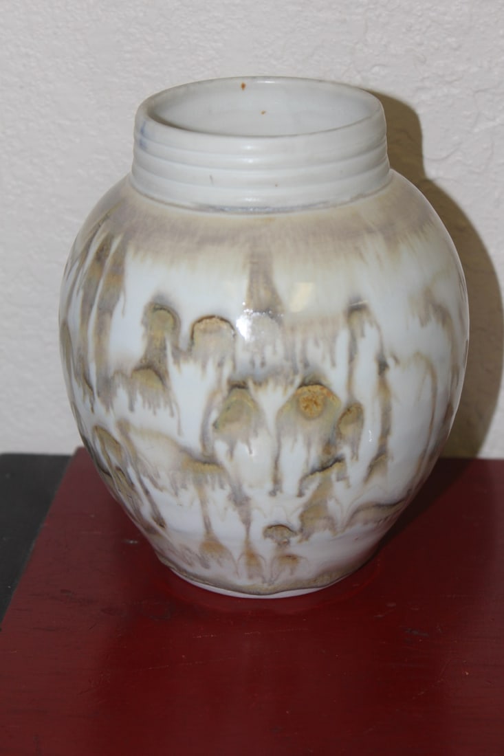 Signed Art Pottery Vase - 3