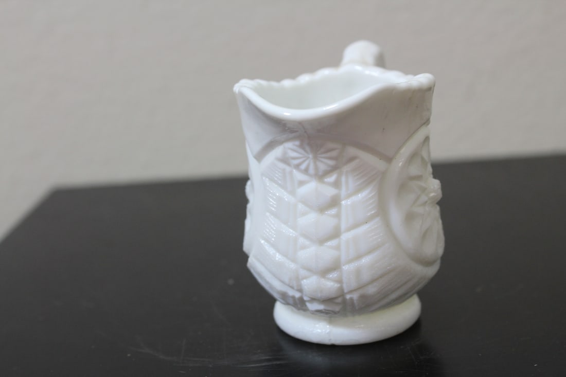 A Small Milk Glass Pitcher - 4