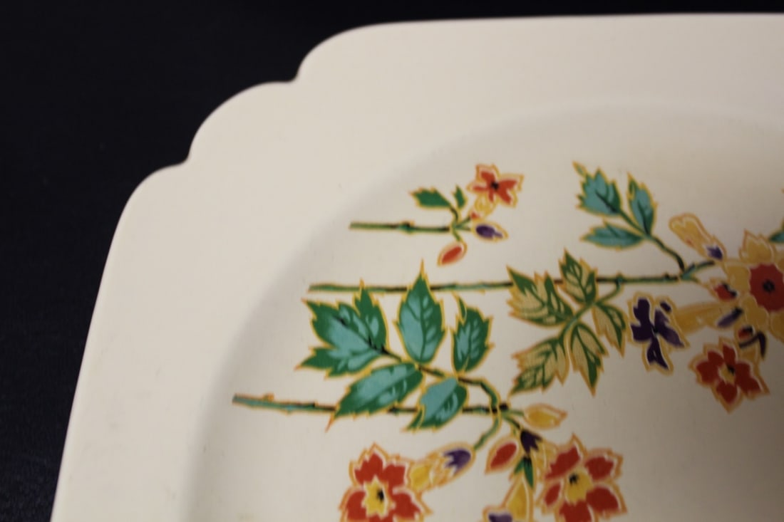 Lot or Set of Six Vintage Square Plates - 3