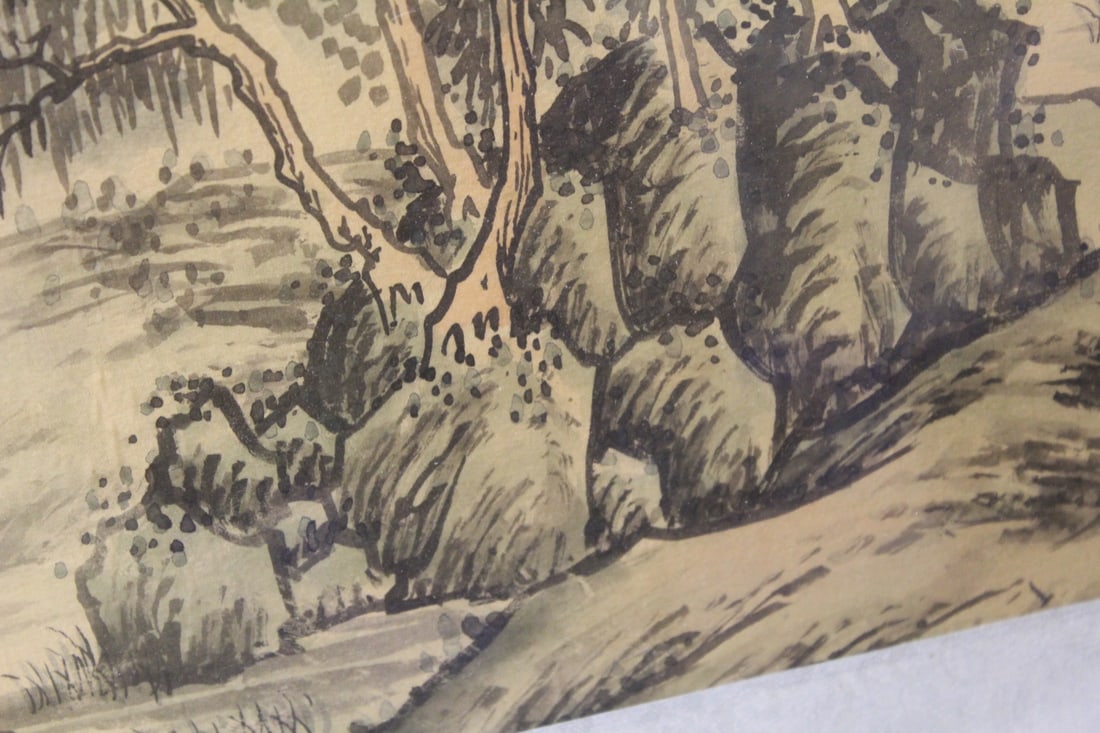 Antique/Vintage Chinese Watercolour - 7