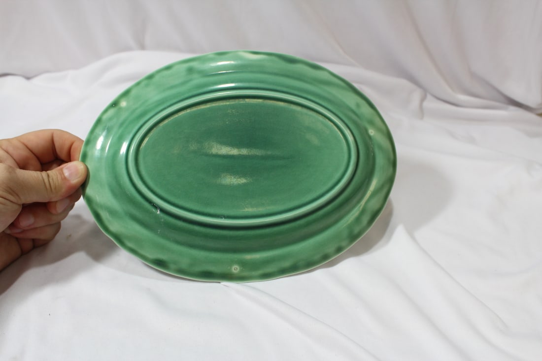 A Mount Clement Pottery Oval Plate - 3