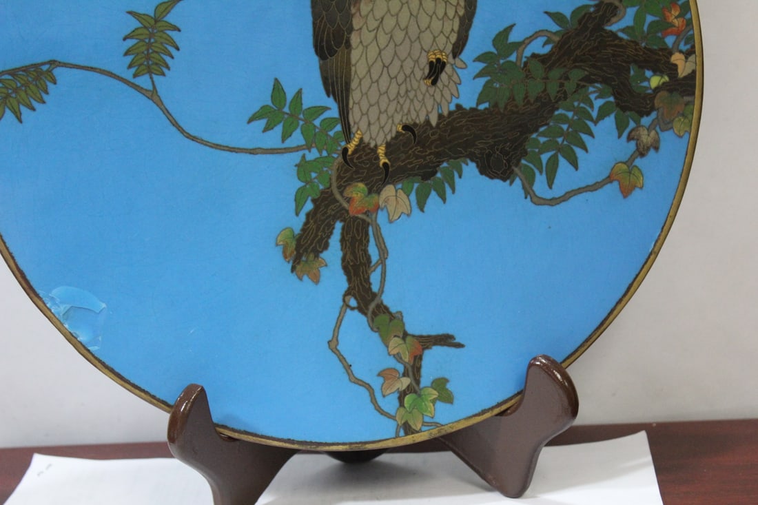 A Beautiful Japanese Cloisonne Plaque - 4