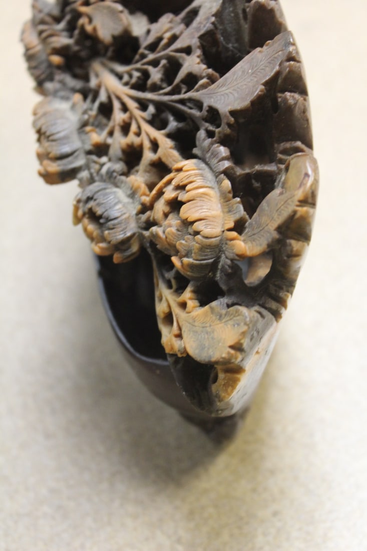 Well Carved Soap Stone Vase - 4