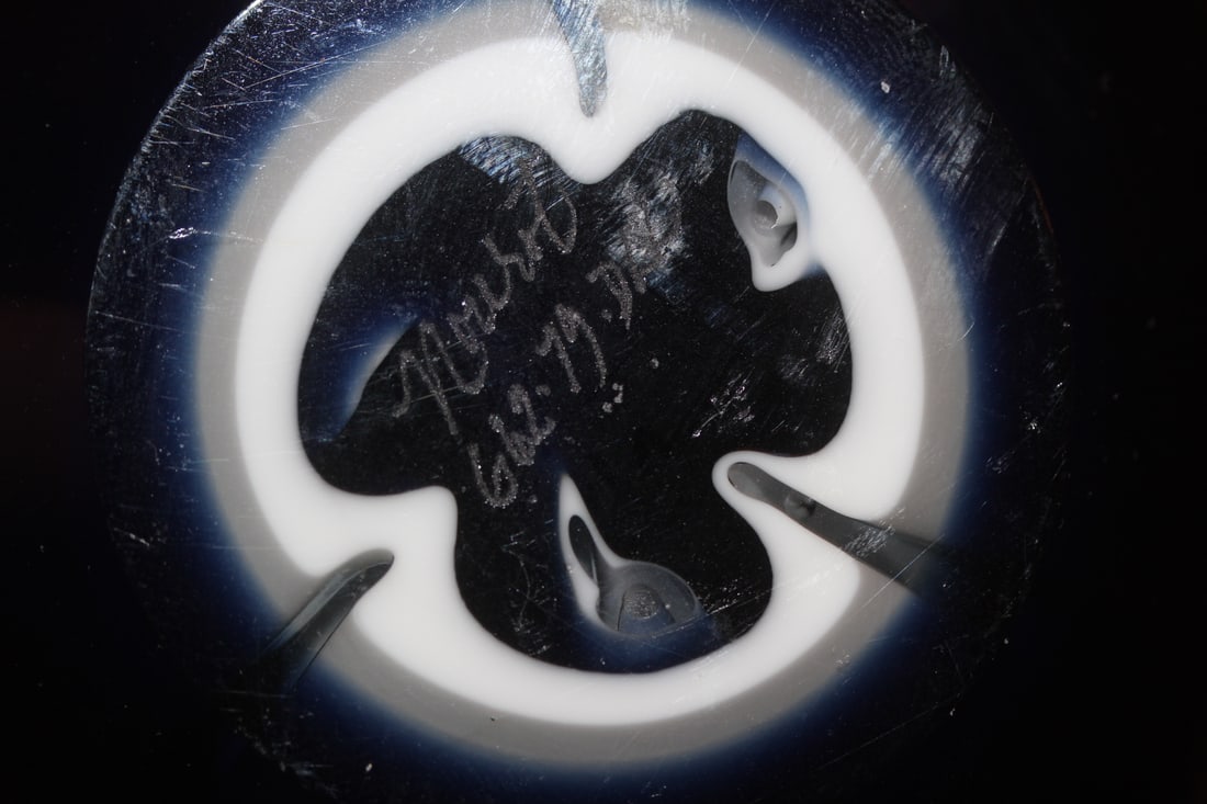Signed Nourot Art Glass Bowl - 3