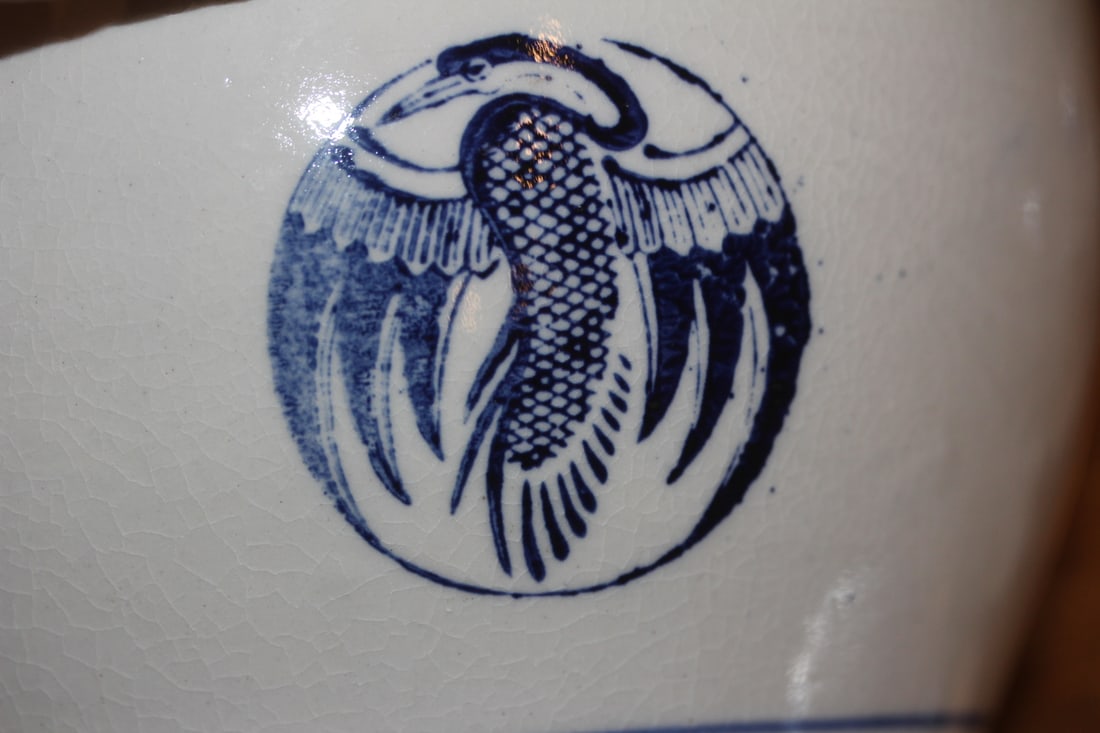 Blue and White Chinese Pottery Planter - 2