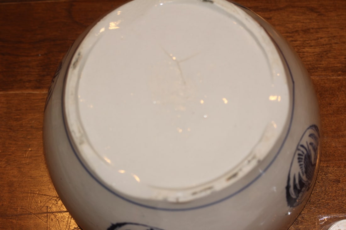 Blue and White Chinese Pottery Planter - 4