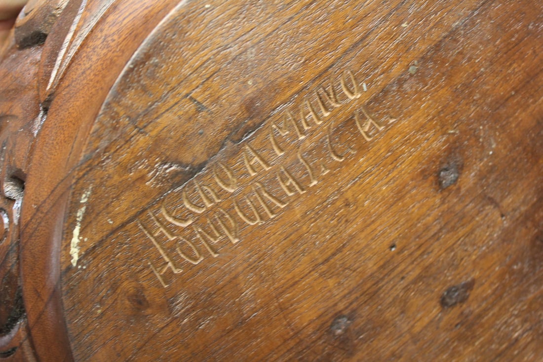 Carved Bowl by Hecho Amano and Ladel - 5