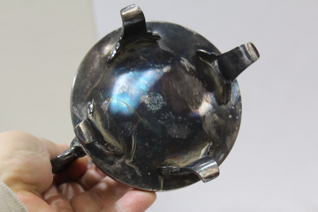 A Silverplated Pickle Castor - 10